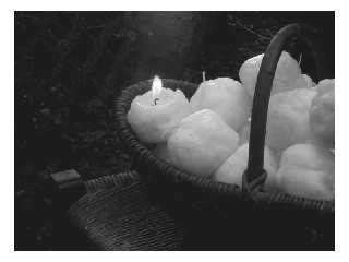 A basket of snowballs